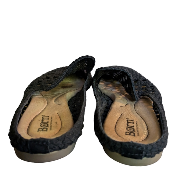 Born Cameo 2 Black Woven Loafer Slide in shoes. Women's Size 9 - Picture 9 of 14